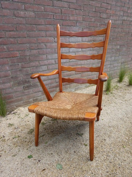 vintage-lounge-chair-armstoel-De Ster-Gelderland-Dutch-design-stoel-riet-rush-armchair-chair-Paolo-Buffa-00006